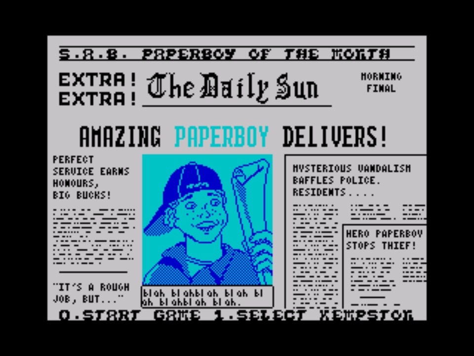 My Life With… Paperboy – ZX Spectrum – Retro Arcadia