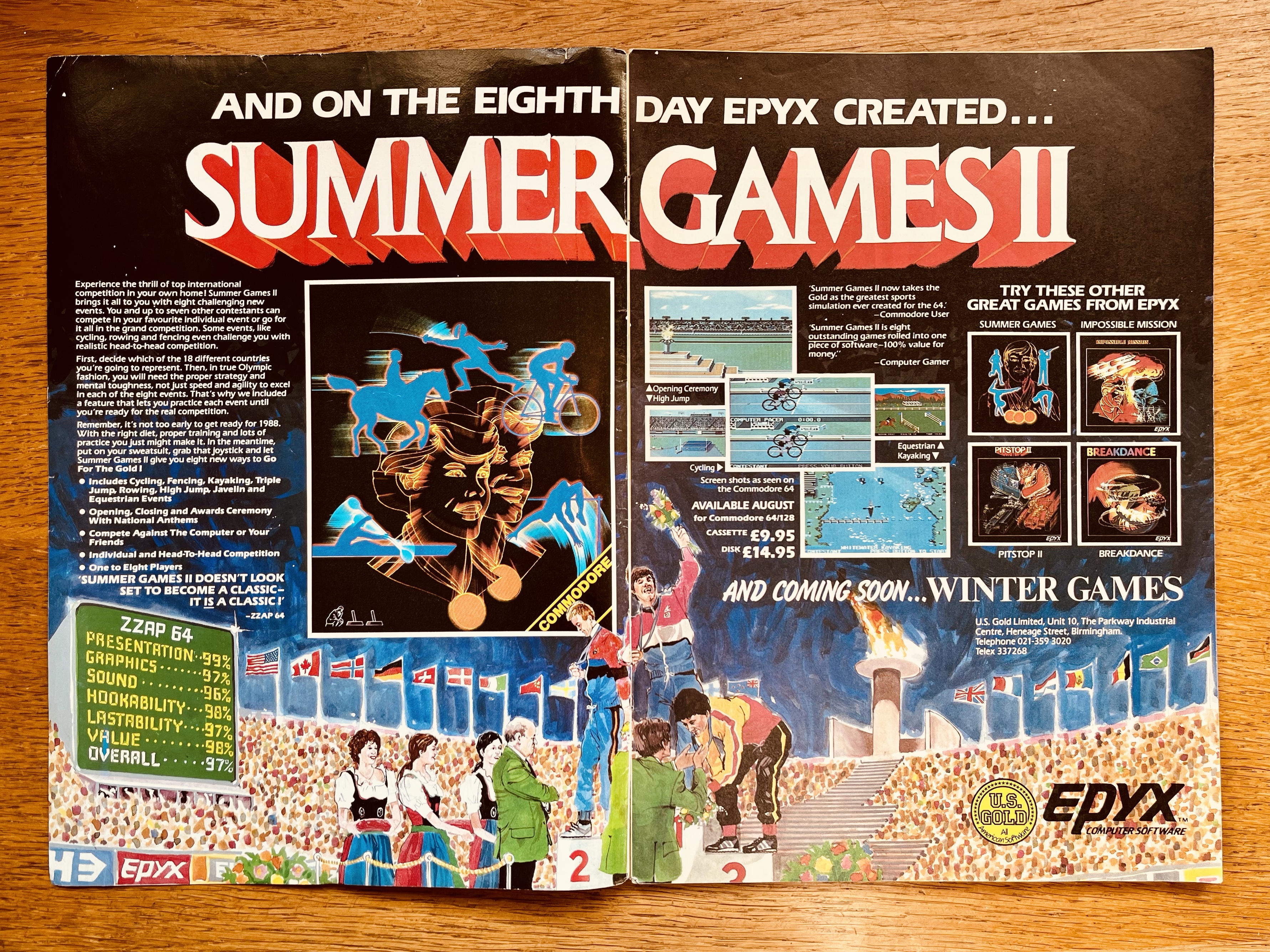 Discovering Summer Games II on Commodore 64 – Retro Arcadia