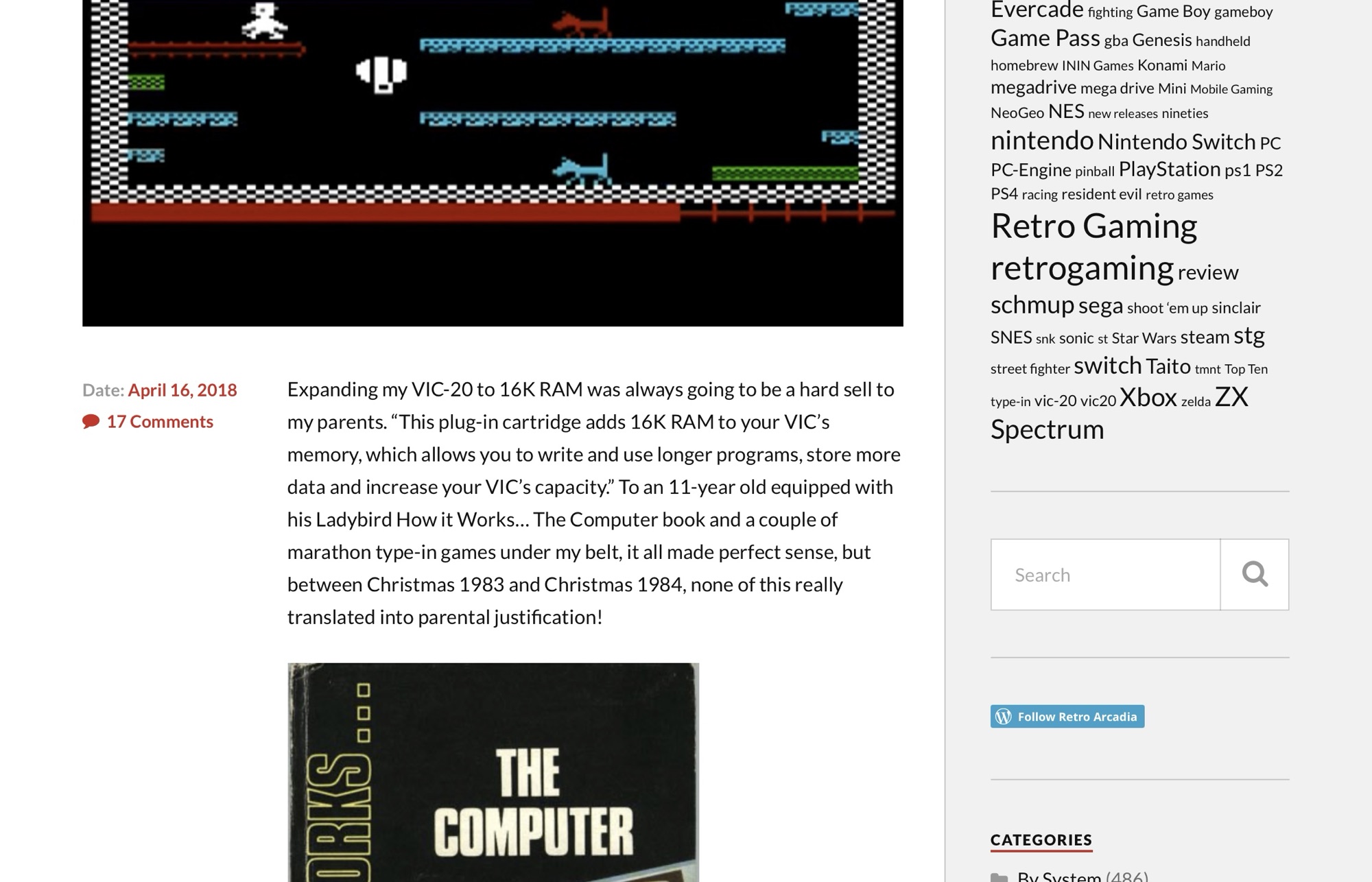 Revisiting The Perils of Willy on Commodore VIC-20 – Retro Arcadia