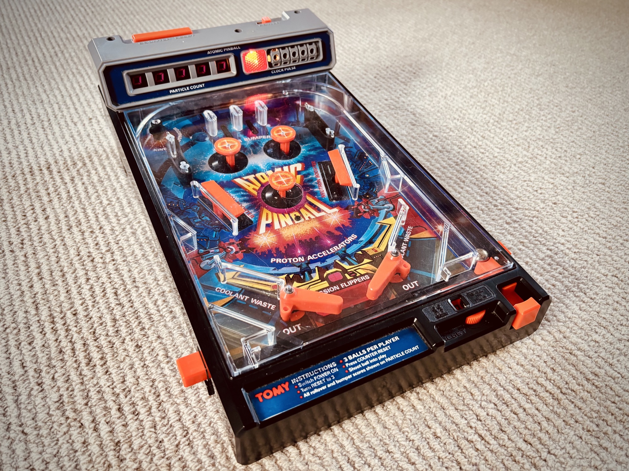 TOMY ATOMIC PINBALL アトミックピンボール レトロ玩具 電動